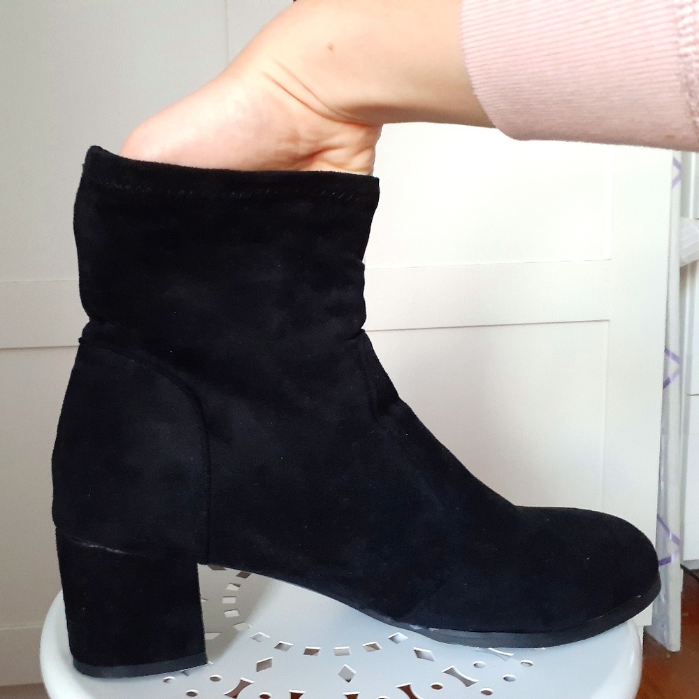 Suede Sock Boots